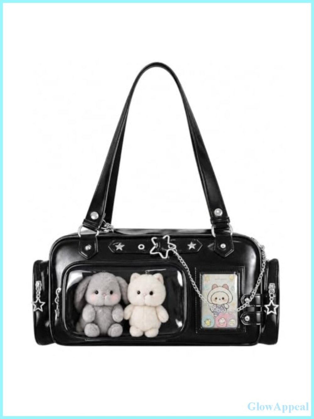 Ita Bag Crossbody Satchel with Clear Display Window & Card Holders